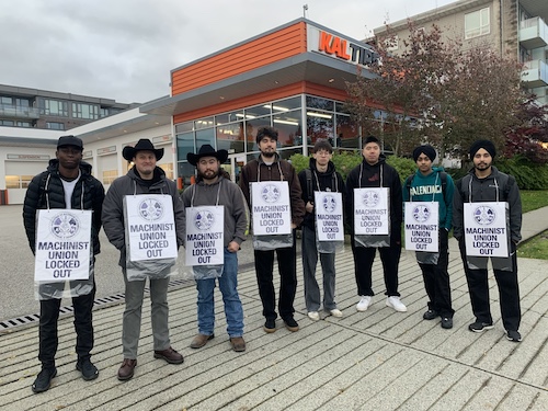 IAM Local 1857 Members Locked Out at Kal Tire, Burnaby, Stand Firm Against Wage Concessions