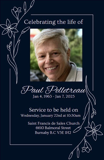 Celebration of Life for Brother Paul Pelletreau