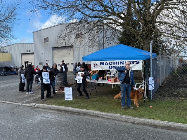 Members at Sunrise Engineering out On Strike!