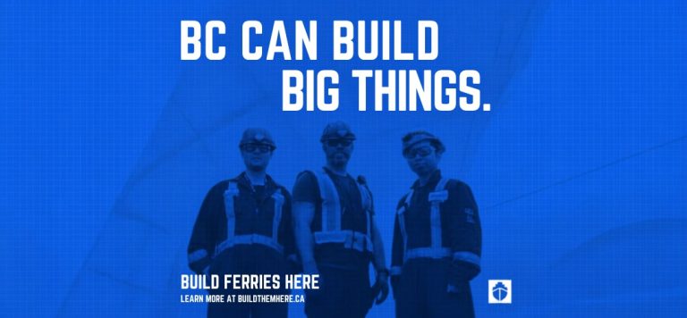 Unions Unite to Demand BC Ferries Be Built in British Columbia